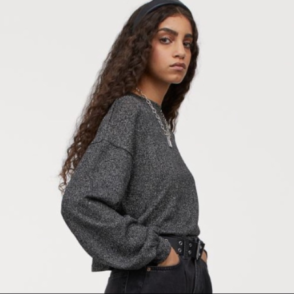 Black Glittery Sweater